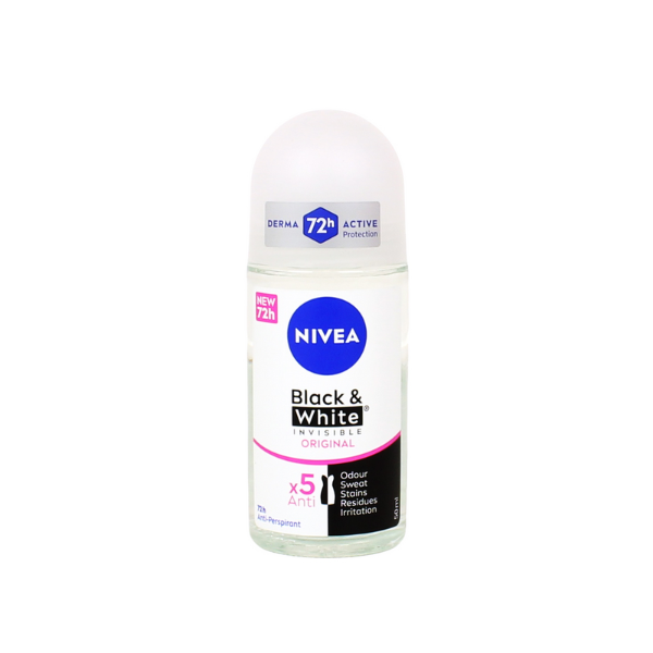 NIVEA BLACK & WHITE DEODORANTE ROLL-ON 50 ML