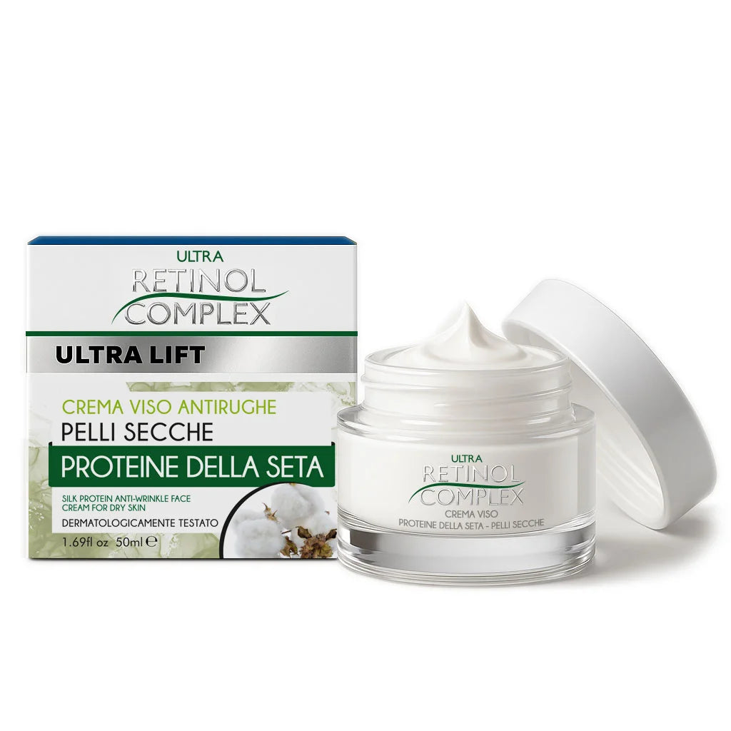 RETINOL COMPLEX CREMA VISO ANTIRUGHE PELLI SECCHE PROTEINE DELLA SETA