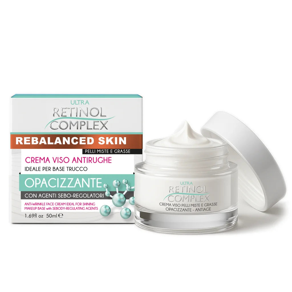RETINOL COMPLEX CREMA VISO ANTIRUGHE IDEALE PER BASE TRUCCO OPACIZZANTE