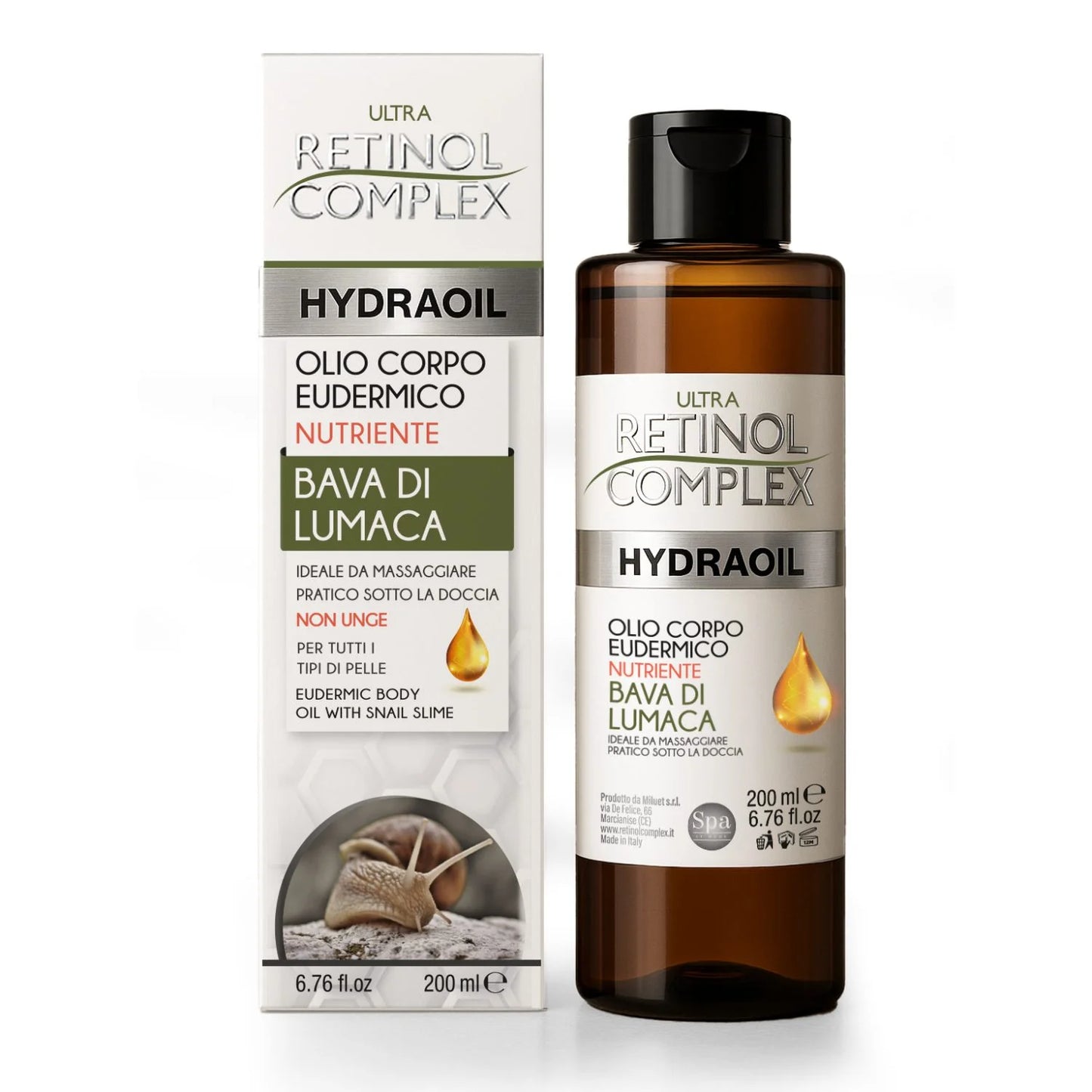 RETINOL COMPLEX OLIO CORPO EUDERMICO NUTRIENTE ALLA BAVA DI LUMACA