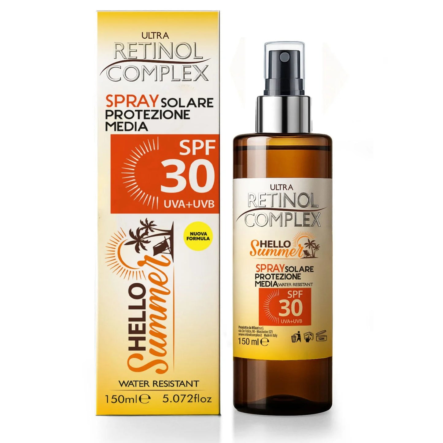 RETINOL COMPLEX SPRAY SOLARE PROTEZIONE MEDIA 30 SPF