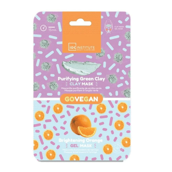 IDC INSTITUTE PURIFYING GREEN CLAY BRIGHTENING ORANGE GEL MASK 6G
