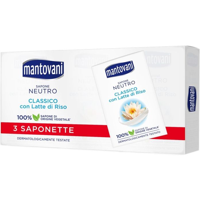 MANTOVANI CONFEZIONE DI 3 SAPONETTE NEUTRO