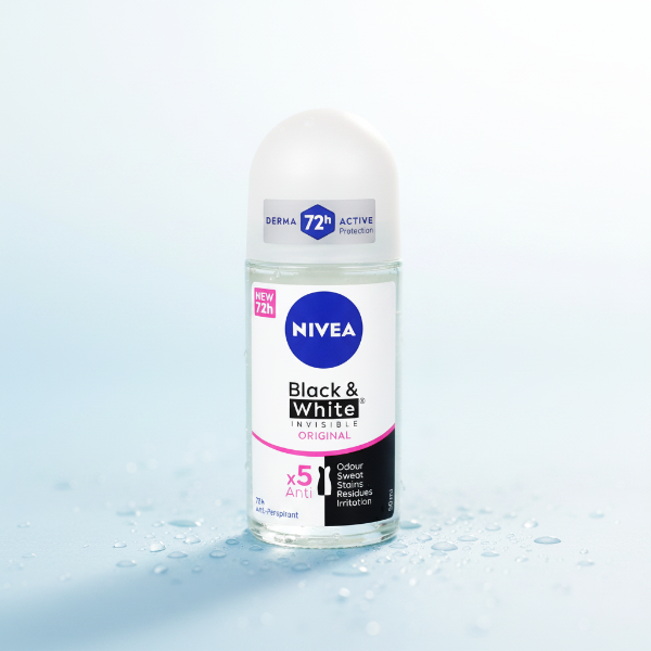 NIVEA BLACK & WHITE DEODORANTE ROLL-ON 50 ML