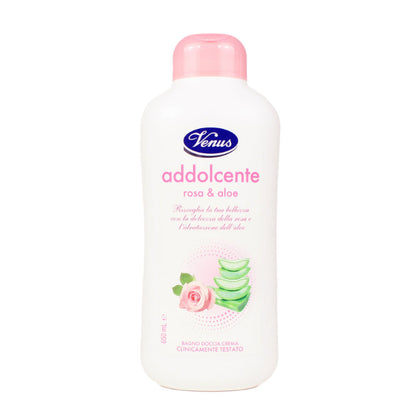 VENUS BAGNO DOCCIA ADDOLCENTE ROSA E ALOE 650 ML