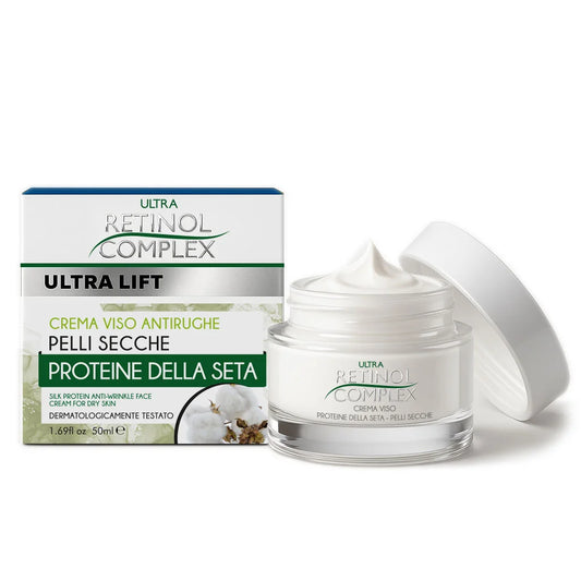 RETINOL COMPLEX CREMA VISO ANTIRUGHE PELLI SECCHE PROTEINE DELLA SETA