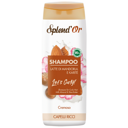 SPLEND'OR SHAMPOO LATTE DI MANDORLA E KARITE' CAPELLI RICCI 300ML