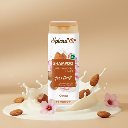 SPLEND'OR SHAMPOO LATTE DI MANDORLA E KARITE' CAPELLI RICCI 300ML
