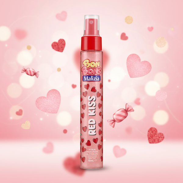 BON BONS MALIZIA ACQUA PROFUMATA GLITTERATA RED KISS 75ML