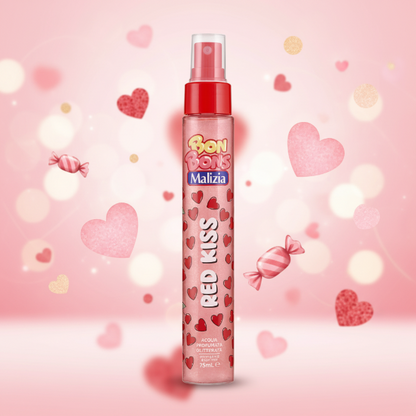 BON BONS MALIZIA ACQUA PROFUMATA GLITTERATA RED KISS 75ML