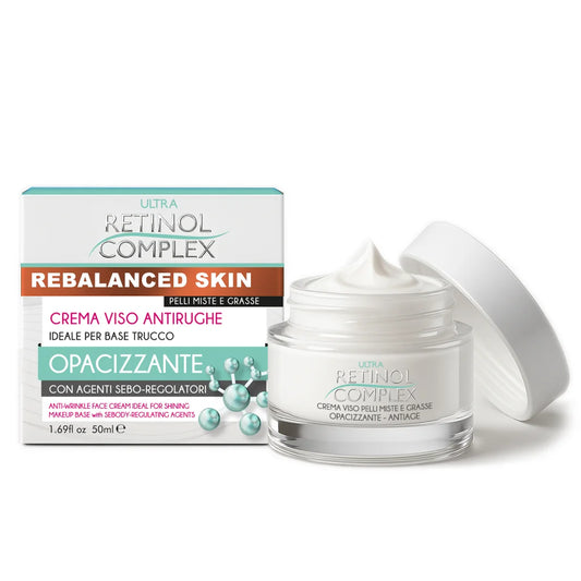 RETINOL COMPLEX CREMA VISO ANTIRUGHE IDEALE PER BASE TRUCCO OPACIZZANTE
