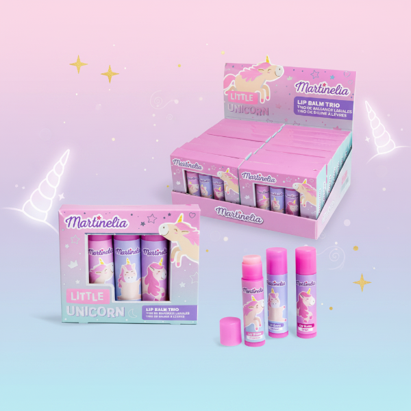 MARTINELIA LITTLE UNICORN LIP BALM TRIO