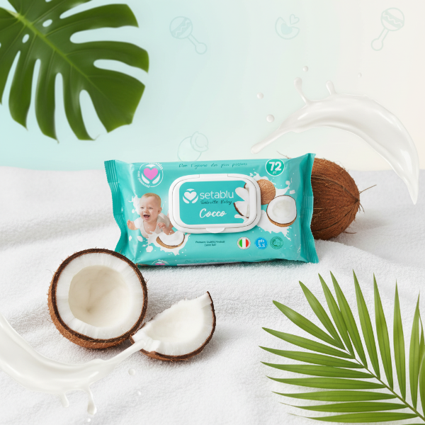 SETABLU SALVIETTE BABY AL COCCO PH 5.5