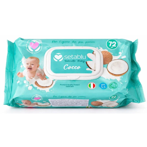 SETABLU SALVIETTE BABY AL COCCO PH 5.5