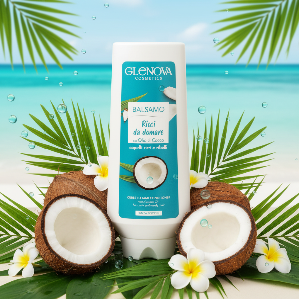 GLENOVA COSMETICS BALSAMO RICCI DA DOMARE CON OLIO DI COCCO 300ML