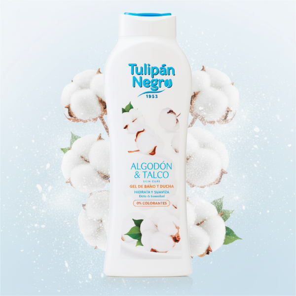 TULIPAN NEGRO BAGNOSCHIUMA TALCO E COTONE 650 ML