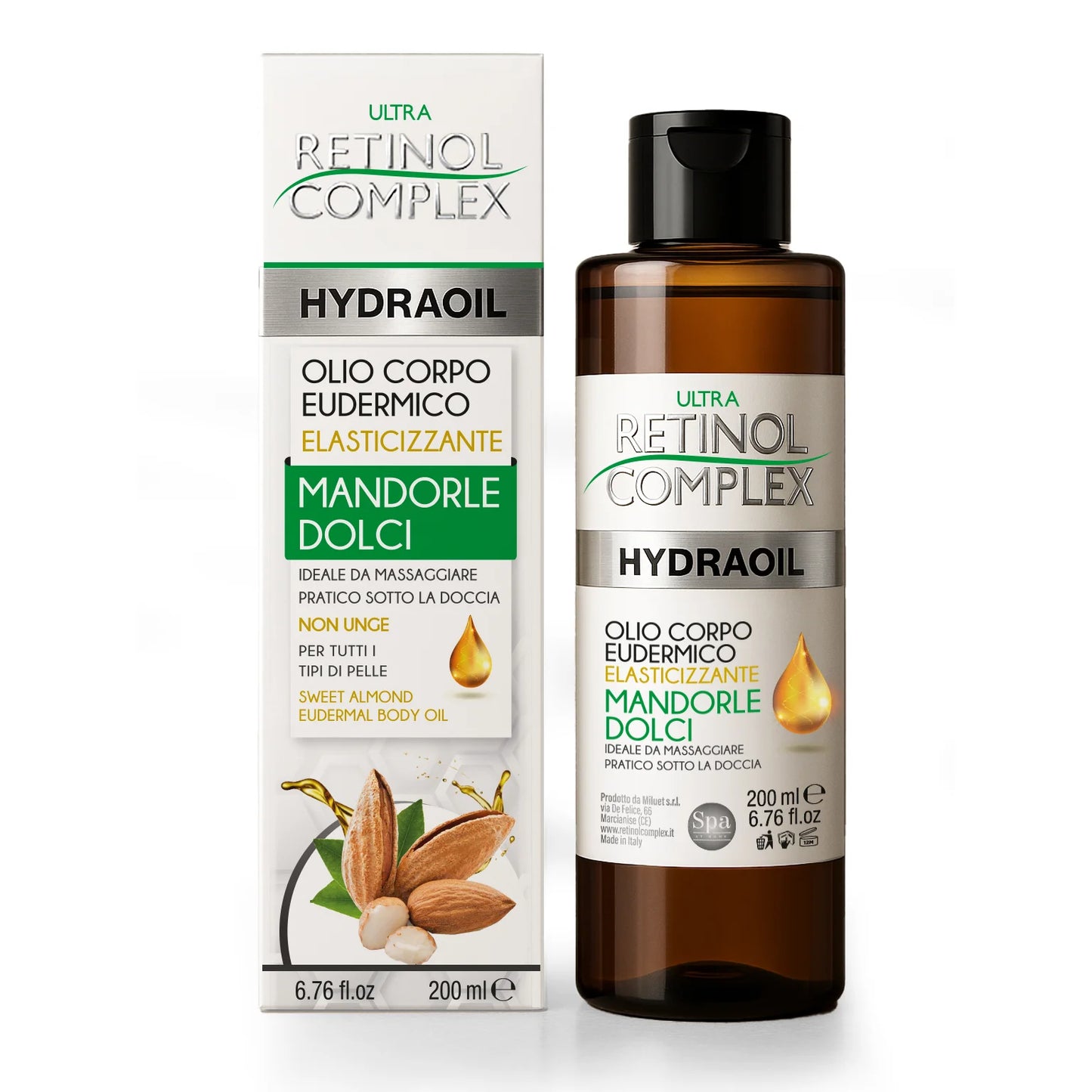 RETINOL COMPLEX OLIO CORPO EUDERMICO ELASTICIZZANTE MANDORLE DOLCI