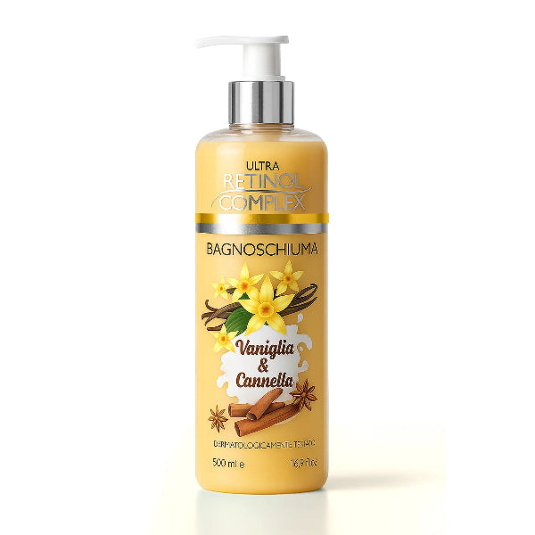 RETINOL COMPLEX BAGNOSCHIUMA VANIGLIA E CANNELLA 500 ML