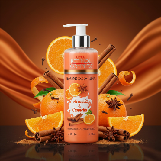 RETINOL COMPLEX BAGNOSCHIUMA ARANCIA E CANNELLA 500 ML