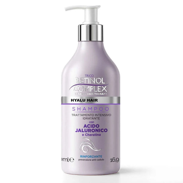 RETINOL COMPLEX SHAMPOO CON ACIDO JALURONICO E CHERATINA 500 ML