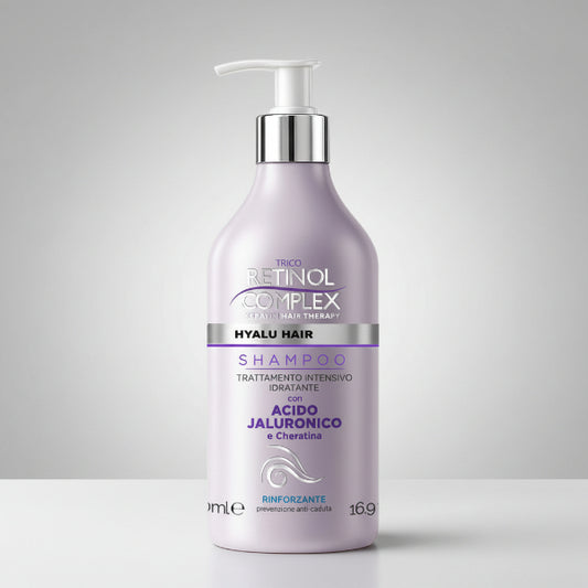 RETINOL COMPLEX SHAMPOO CON ACIDO JALURONICO E CHERATINA 500 ML