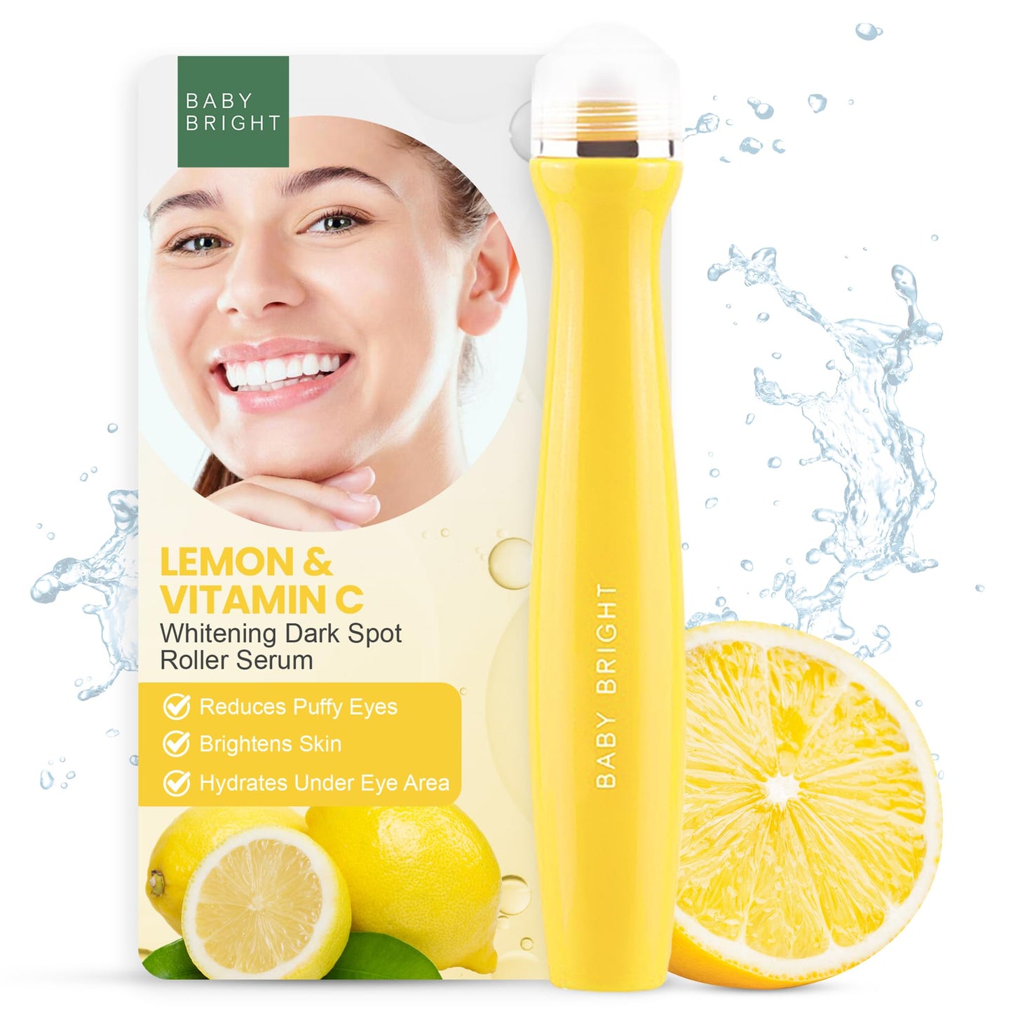 HUDABEAUTY SIERO ROLLER OCCHI LIMONE E VITAMINA C