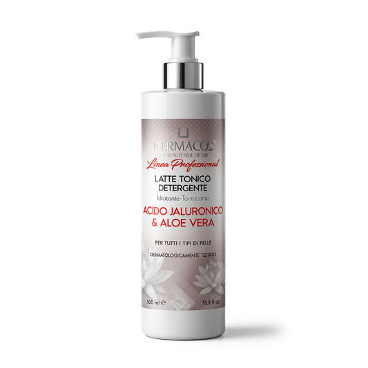 DERMACOS LATTE TONICO DETERGENTE ACIDO JALURONICO E ALOE VERA
