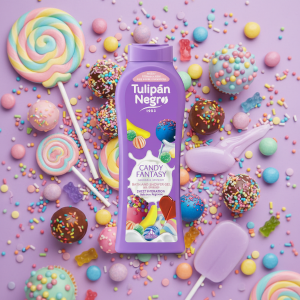 TULIPAN NEGRO BAGNOSCHIUMA CANDY FANTA 650 ML
