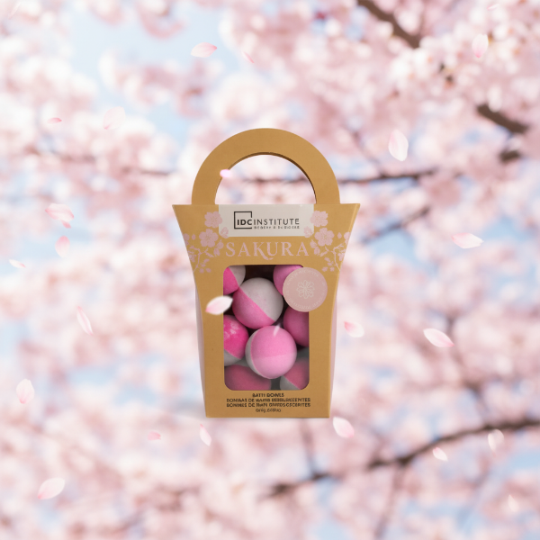 IDC INSTITUTE BORSETTA CON BOMBE DA BAGNO SAKURA