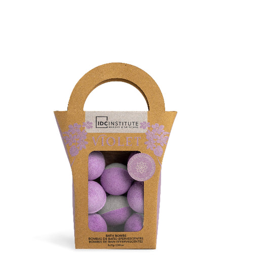 IDC INSTITUTE BORSETTA CON BOMBE DA BAGNO VIOLET