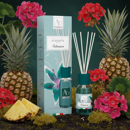 AD FRAGRANCE DIFFUSORE CON MIDOLLINI INTENSIVE ANANAS, GERANIO, MUSCHIO 125 ML