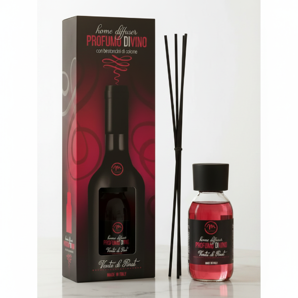 M FRAGRANCE DIFFUSORE CON BASTONCINI DI COTONE PROFUMO DI VINO 125 ML