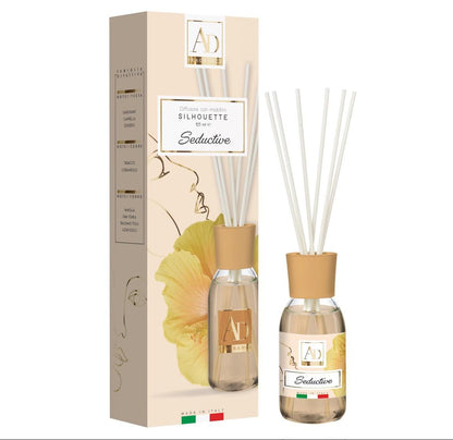 AD FRAGRANCE DIFFUSORE CON MIDOLLINI SEDUCTIVE CANNELA, ZENZERO, TABACCO 125 ML