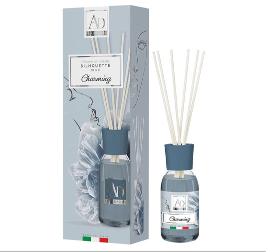AD FRAGRANCE DIFFUSORE CON MIDOLLINI CHARMING BERGAMOTTO, GELSOMINO, MUSCHIO 125 ML