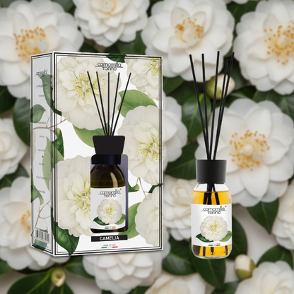 CAMOMILLA TORINO DIFFUSORE PER AMBIENTE CON BASTONCINI CAMELIA 125 ML