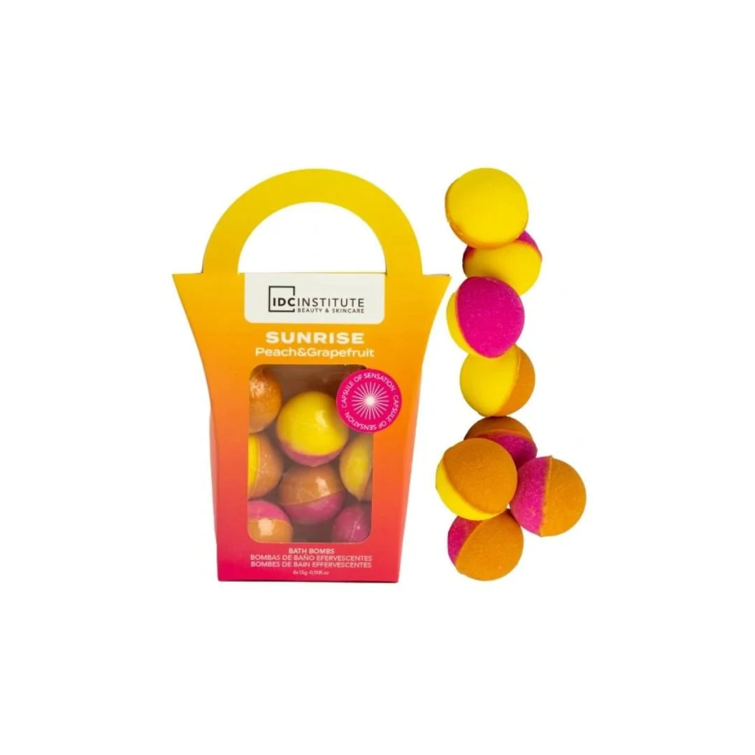 IDC INSTITUTE CONFEZIONE BOMBE DA BAGNO PEACH E GRAPEFRUIT