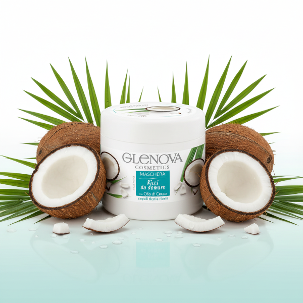 GLENOVA COSMETICS MASCHERA RICCI DA DOMARE CON OLIO DI COCCO 500ML
