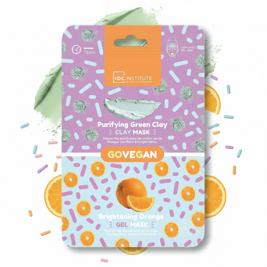 IDC INSTITUTE PURIFYING GREEN CLAY BRIGHTENING ORANGE GEL MASK 6G