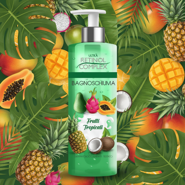 RETINOL COMPLEX BAGNOSCHIUMA FRUTTI TROPICALI 500 ML
