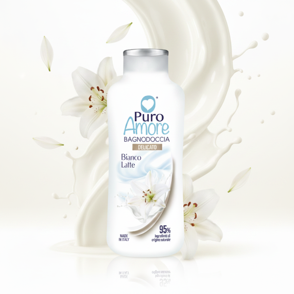 PURO AMORE BAGNODOCCIA DELICATO BIANCO LATTE PH 5.5 650ML