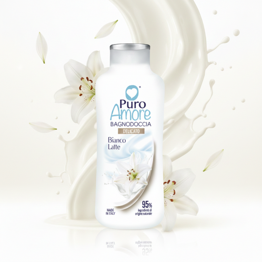 PURO AMORE BAGNODOCCIA DELICATO BIANCO LATTE PH 5.5 650ML