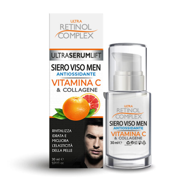 RETINOL COMPLEX SIERO VISO MEN CON VITAMINA C 30 ML