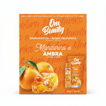 ONE BEAUTY MANDARINO E AMBRA SET BAGNODOCCIA E ACQUA PROFUMATA