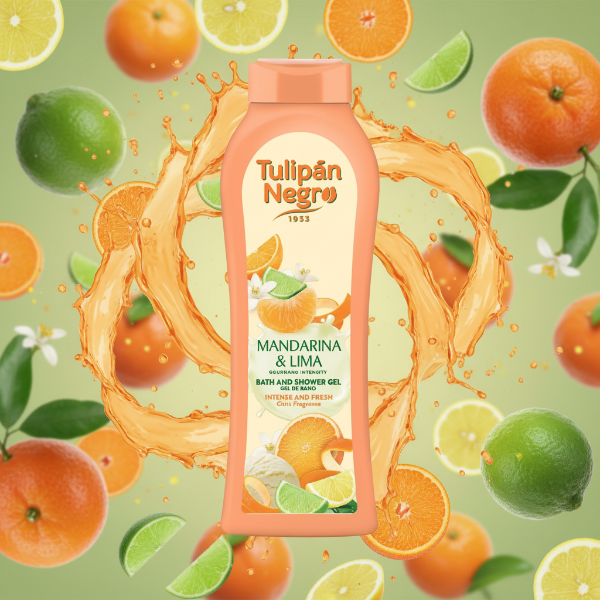 TULIPAN NEGRO BAGNOSCHIUMA MANDARINA E LIMA 650 ML