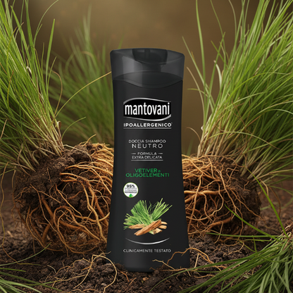 MANTOVANI IPOALLERGENICO DOCCIA SHAMPOO NEUTRO VETIVER E OLIGOELEMENTI 400 ML