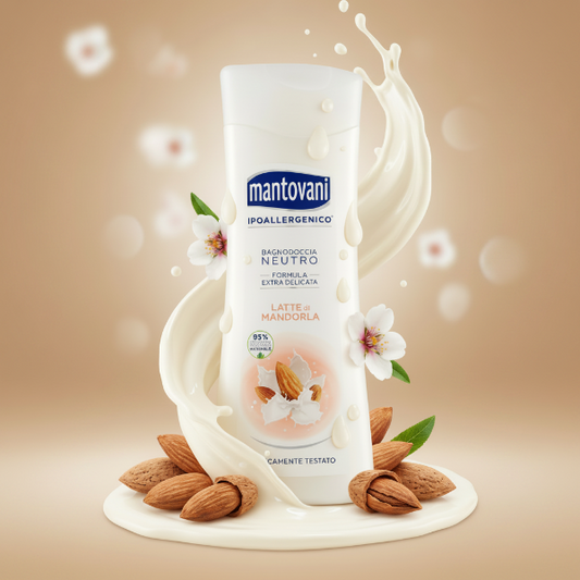 MANTOVANI IPOALLERGENICO BAGNODOCCIA NEUTRO LATTE DI MANDORLE 400 ML