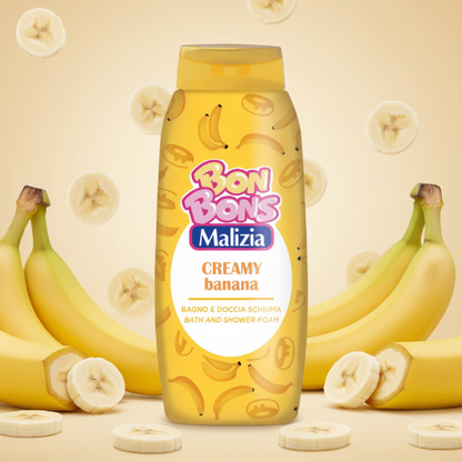 BON BONS MALIZIA BAGNOSCHIUMA CREAMY BANANA 500 ML