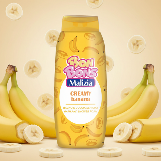 BON BONS MALIZIA BAGNOSCHIUMA CREAMY BANANA 500 ML