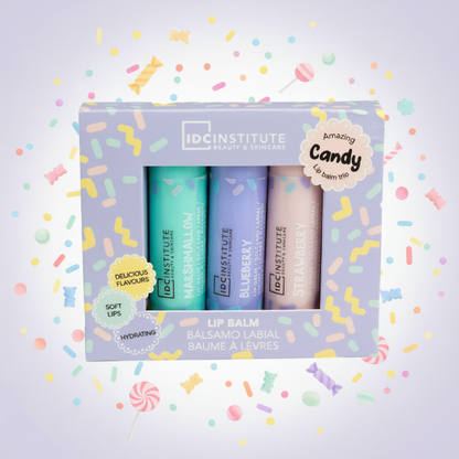 IDC INSTITUTE CANDY LIP BALM TRIO