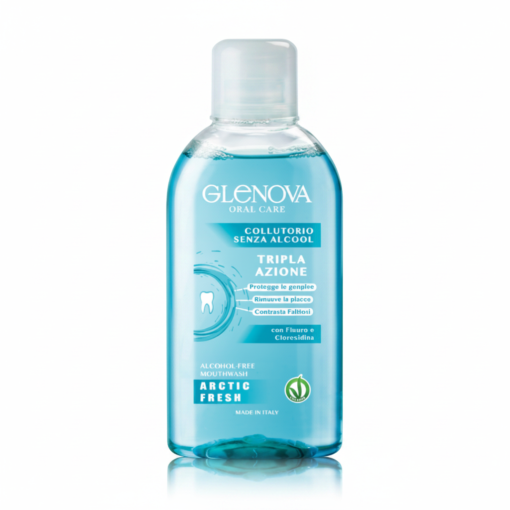 GLENOVA COSMETICS COLLUTORIO SENZA ALCOOL CON ANTIBATTERICO 400ML